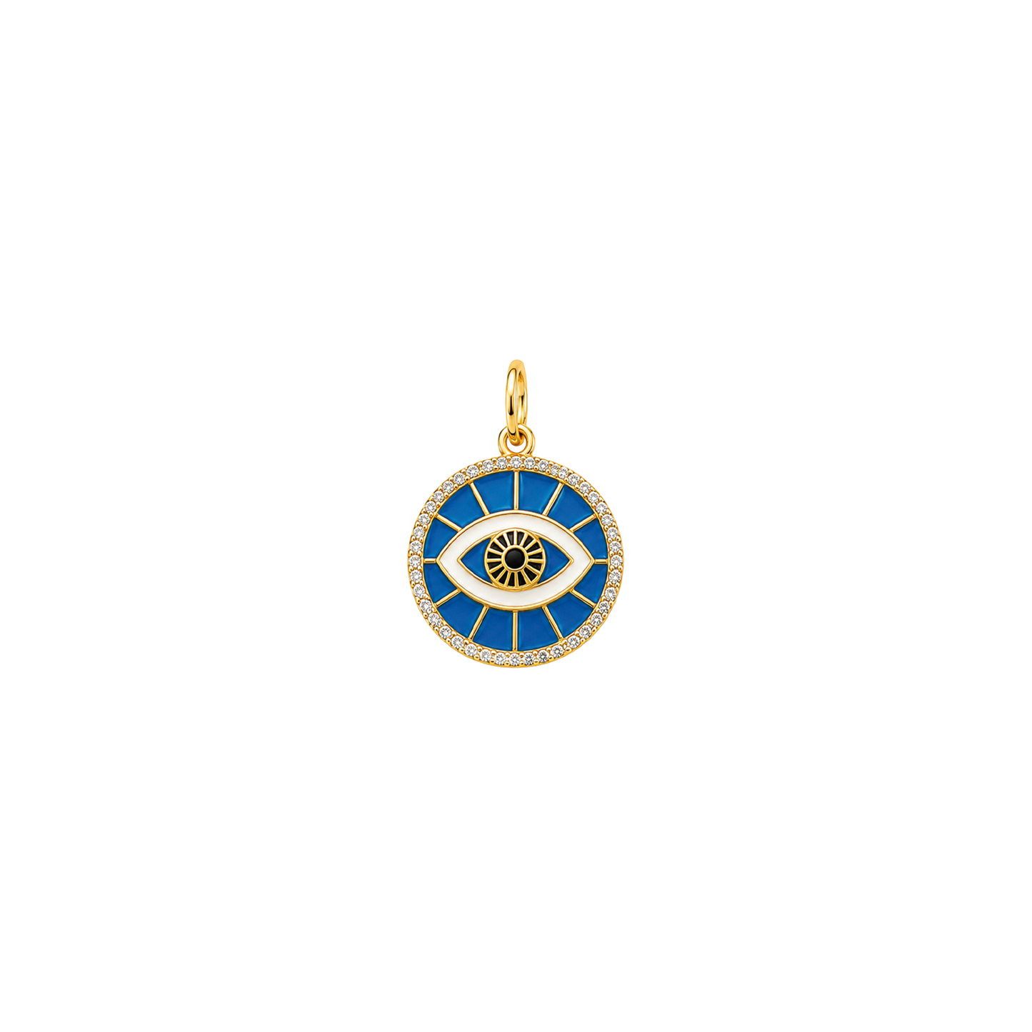 Pave Evil Eye Medallion