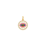 Pave Evil Eye Medallion