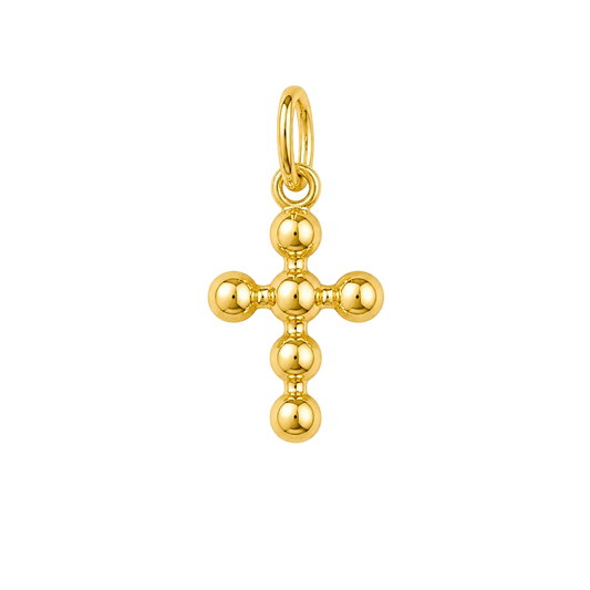 Gold Beaded Cross