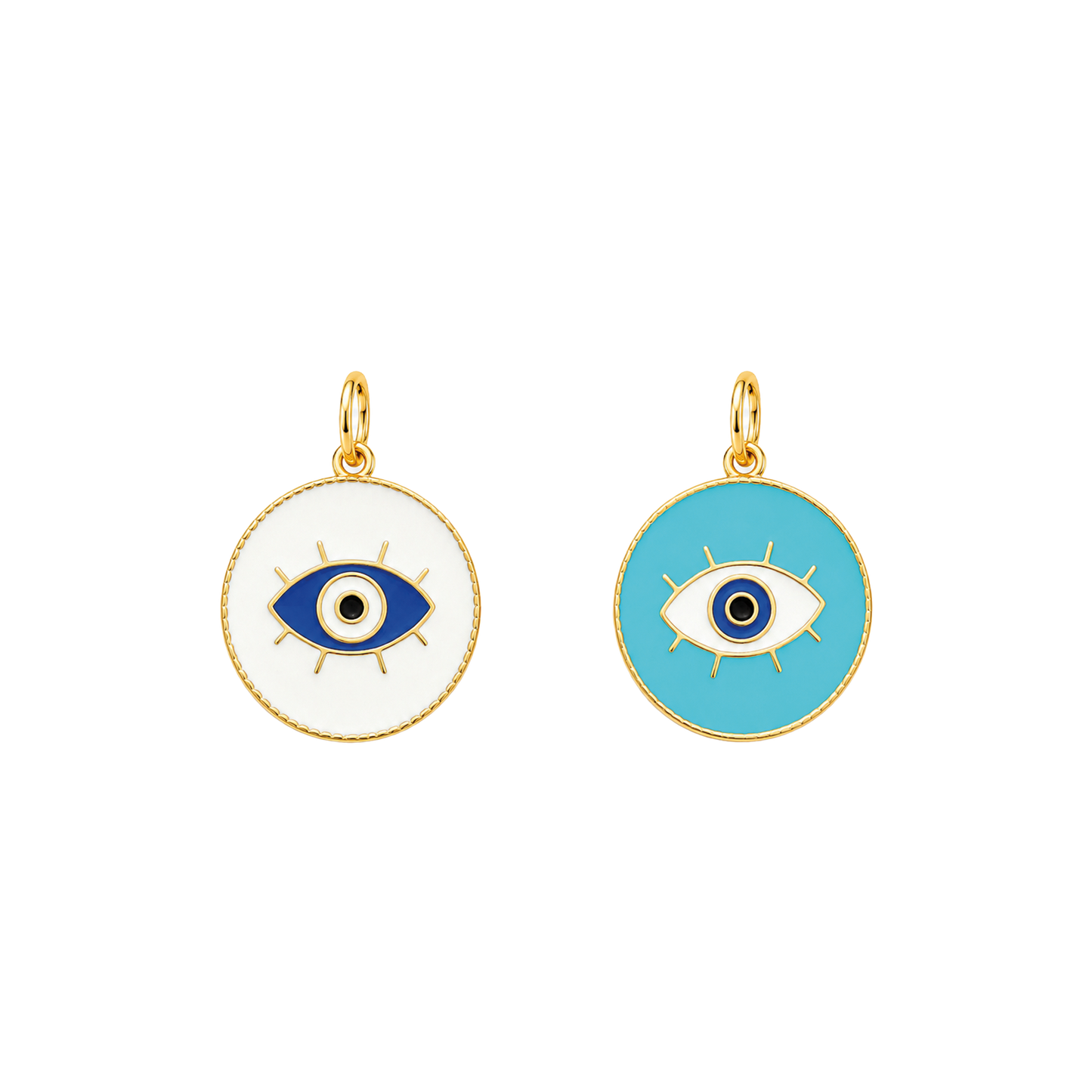 Enamel Evil Eye Medallion