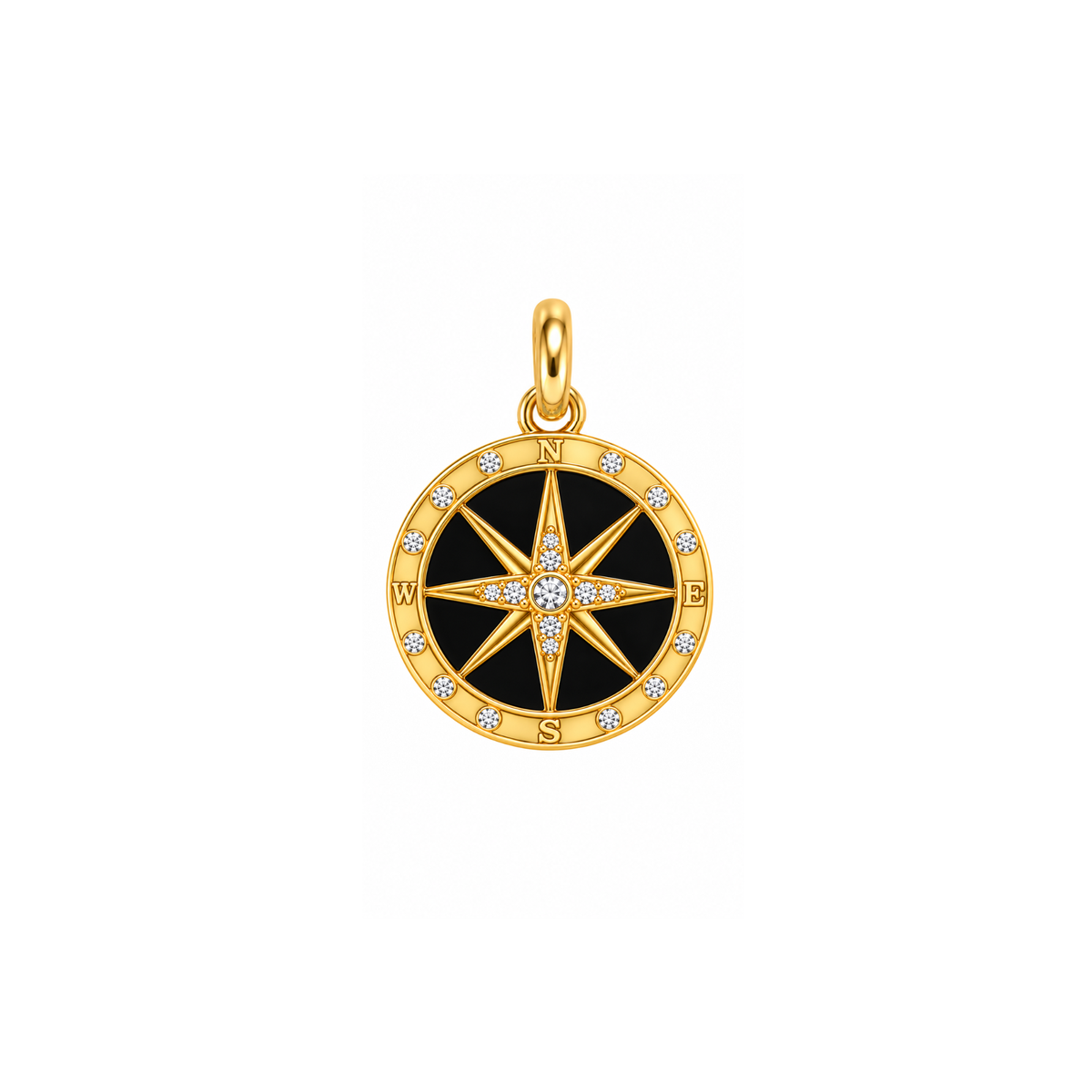 Crystal Compass Medallion