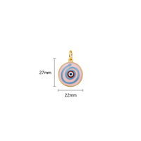 Glass Evil Eye Medallion