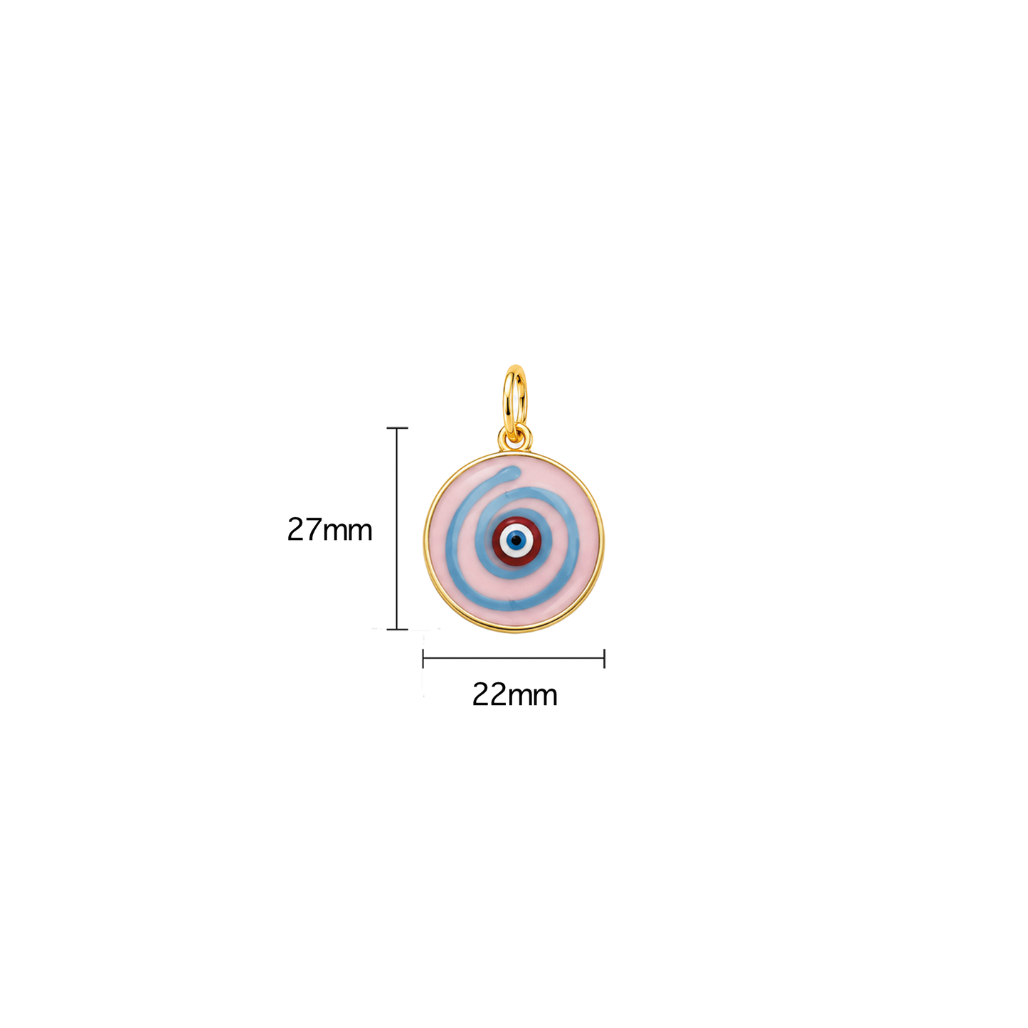 Glass Evil Eye Medallion