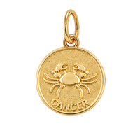 Gold Horoscope Medallion