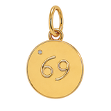 Gold Horoscope Medallion (Charm Builder)