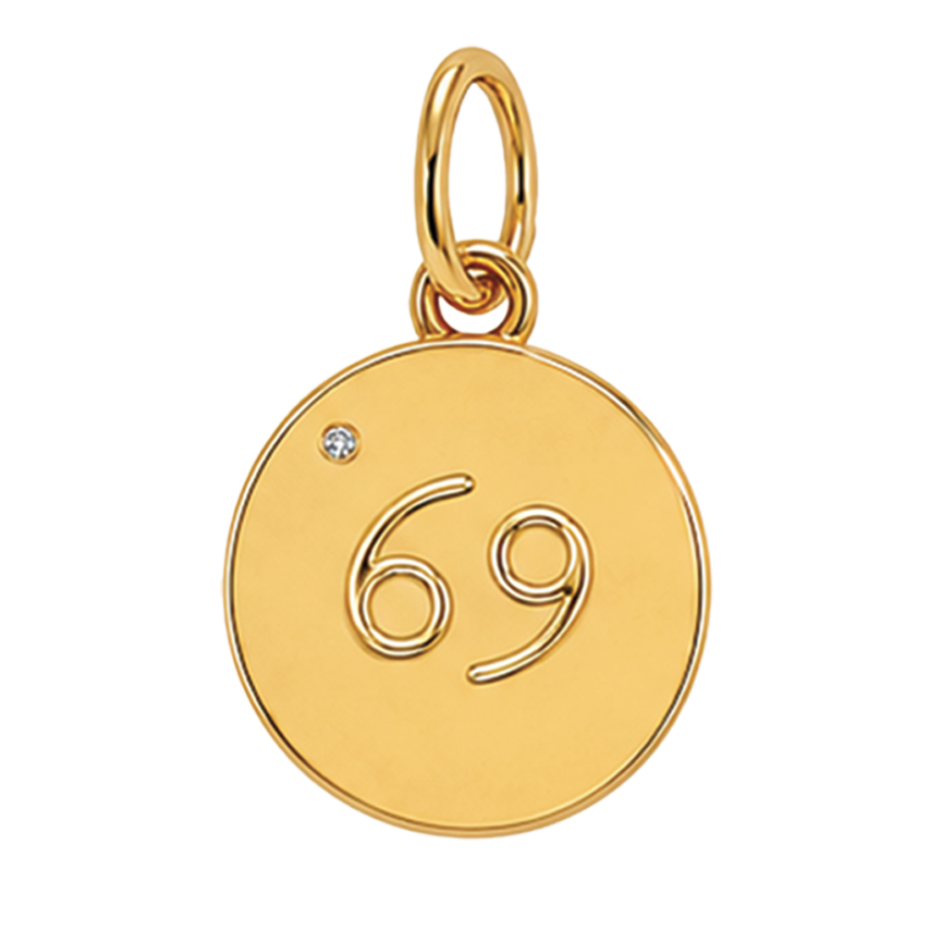 Gold Horoscope Medallion (Charm Builder)