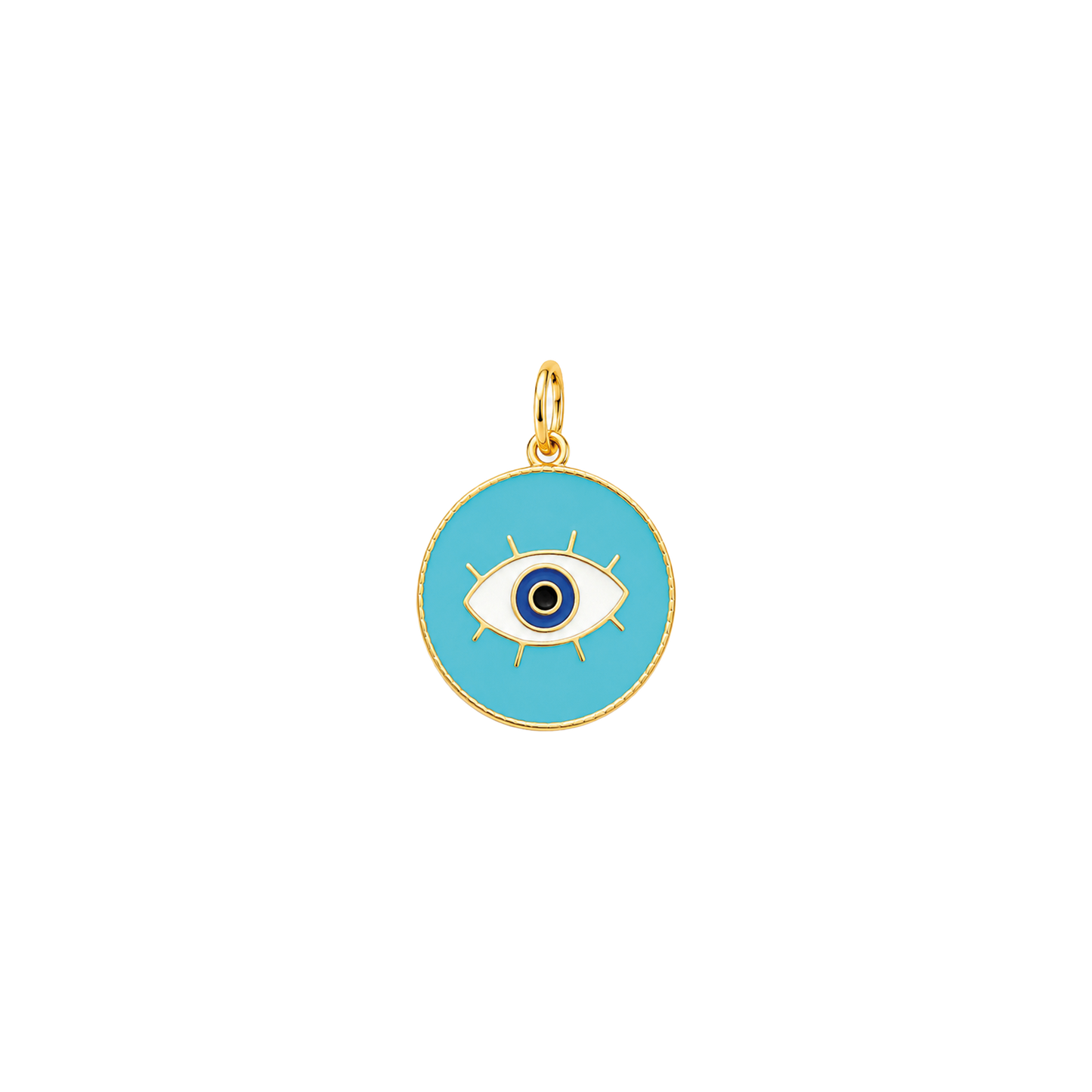 Enamel Evil Eye Medallion