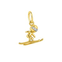 Skier Charm