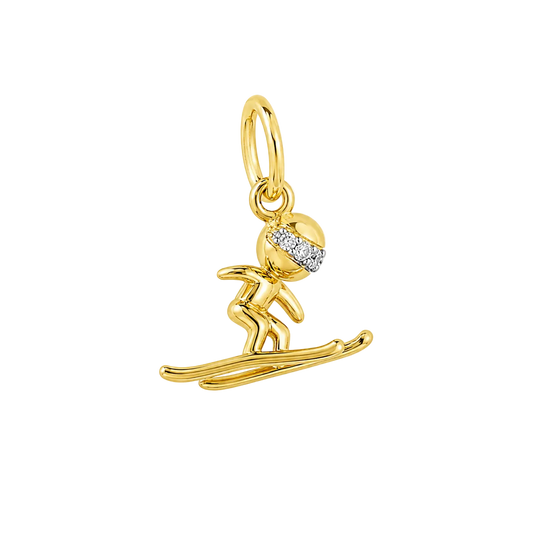 Skier Charm