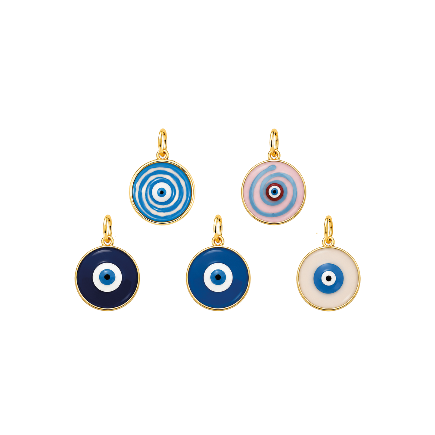 Glass Evil Eye Medallion