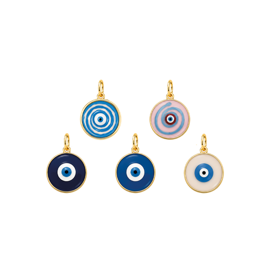 Glass Evil Eye Medallion