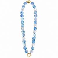 Agate Cubed Stone Chain