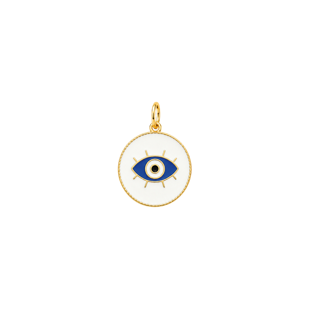 Enamel Evil Eye Medallion