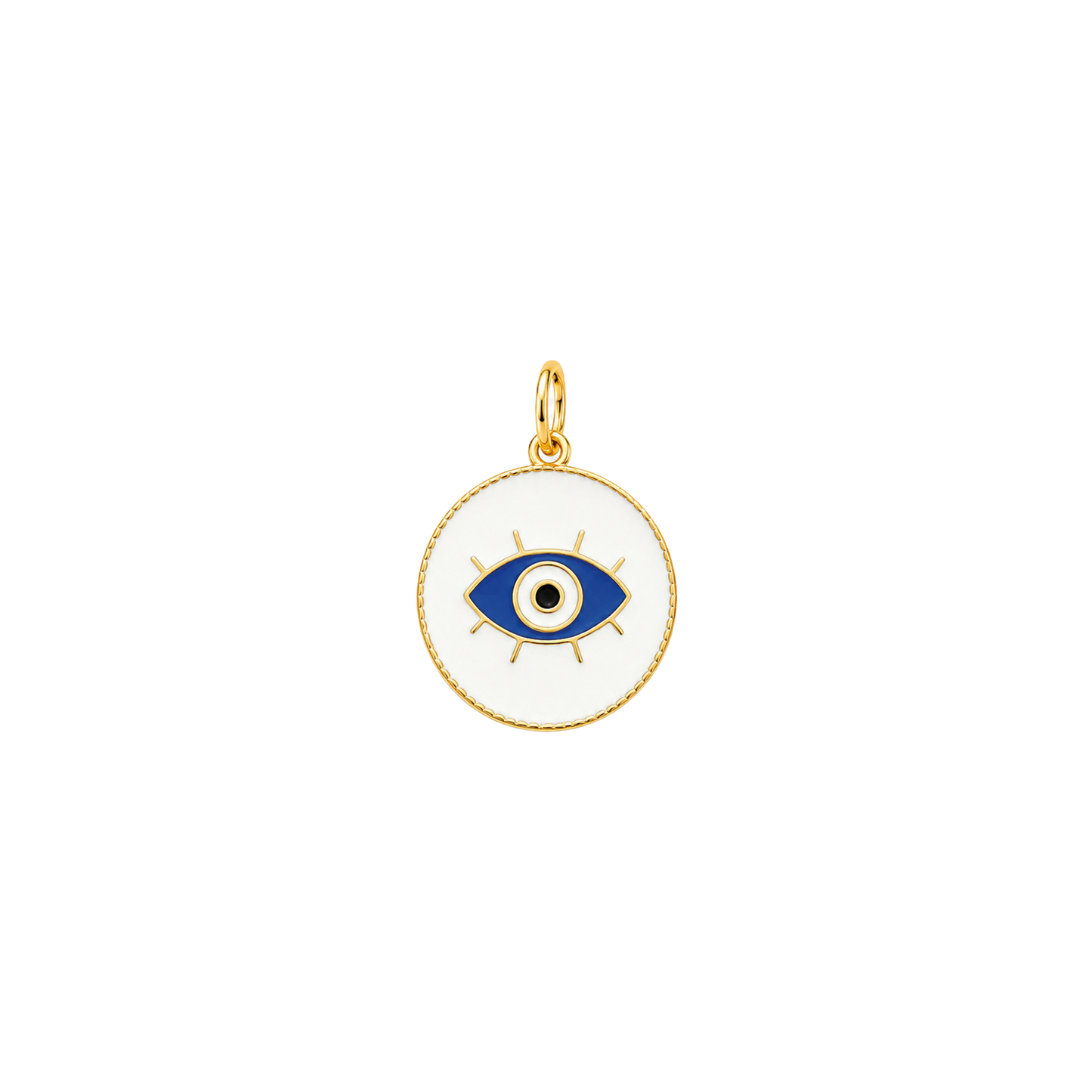Enamel Evil Eye Medallion