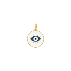Enamel Evil Eye Medallion