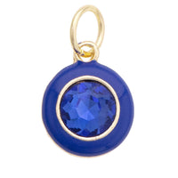 Enamel Bezel Charm in Blue
