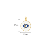 Enamel Evil Eye Medallion