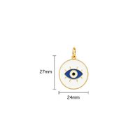 Enamel Evil Eye Medallion