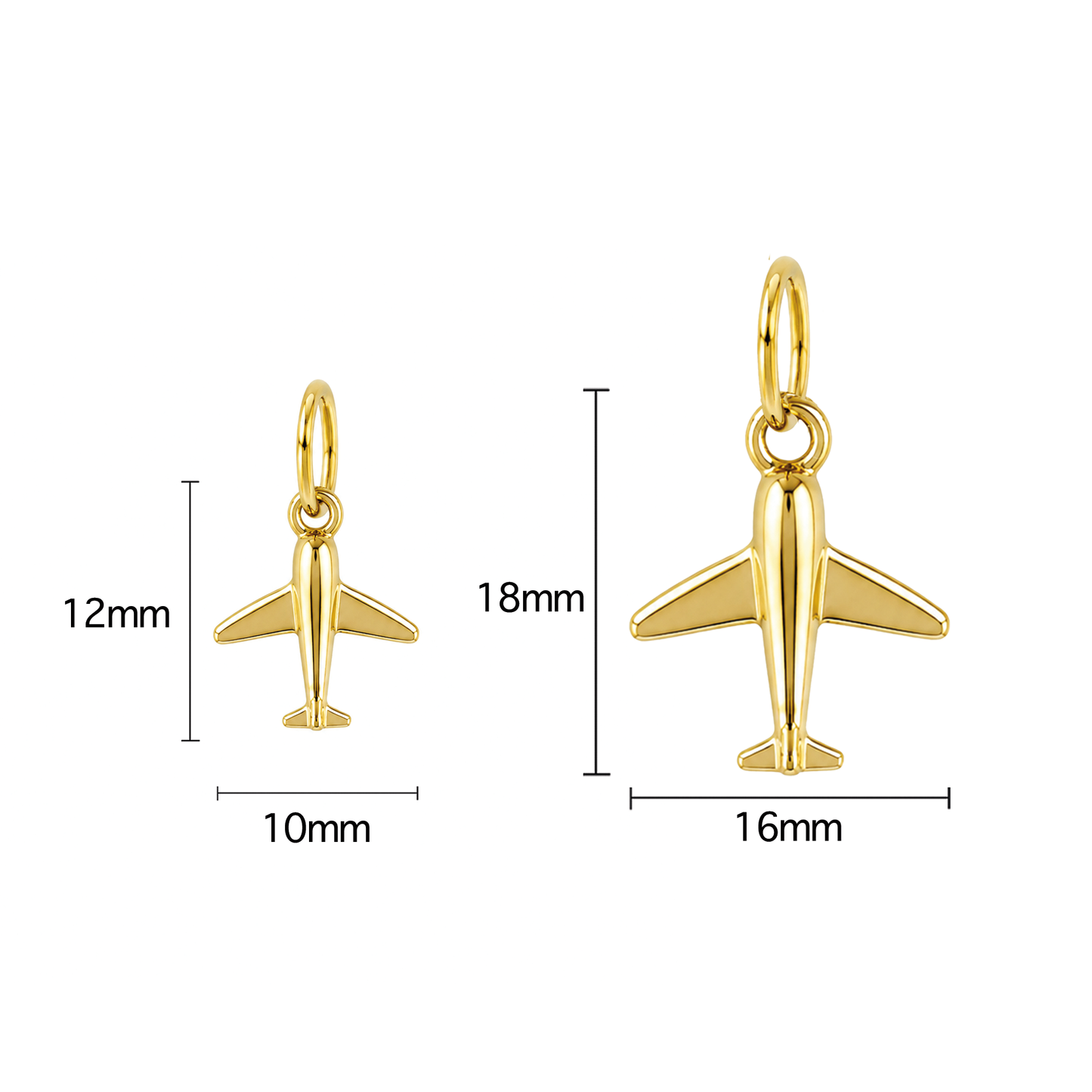 Gold Airplane