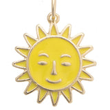 Golden Sun Charm in Yellow