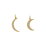 Pave Crescent Moon
