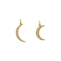 Pave Crescent Moon