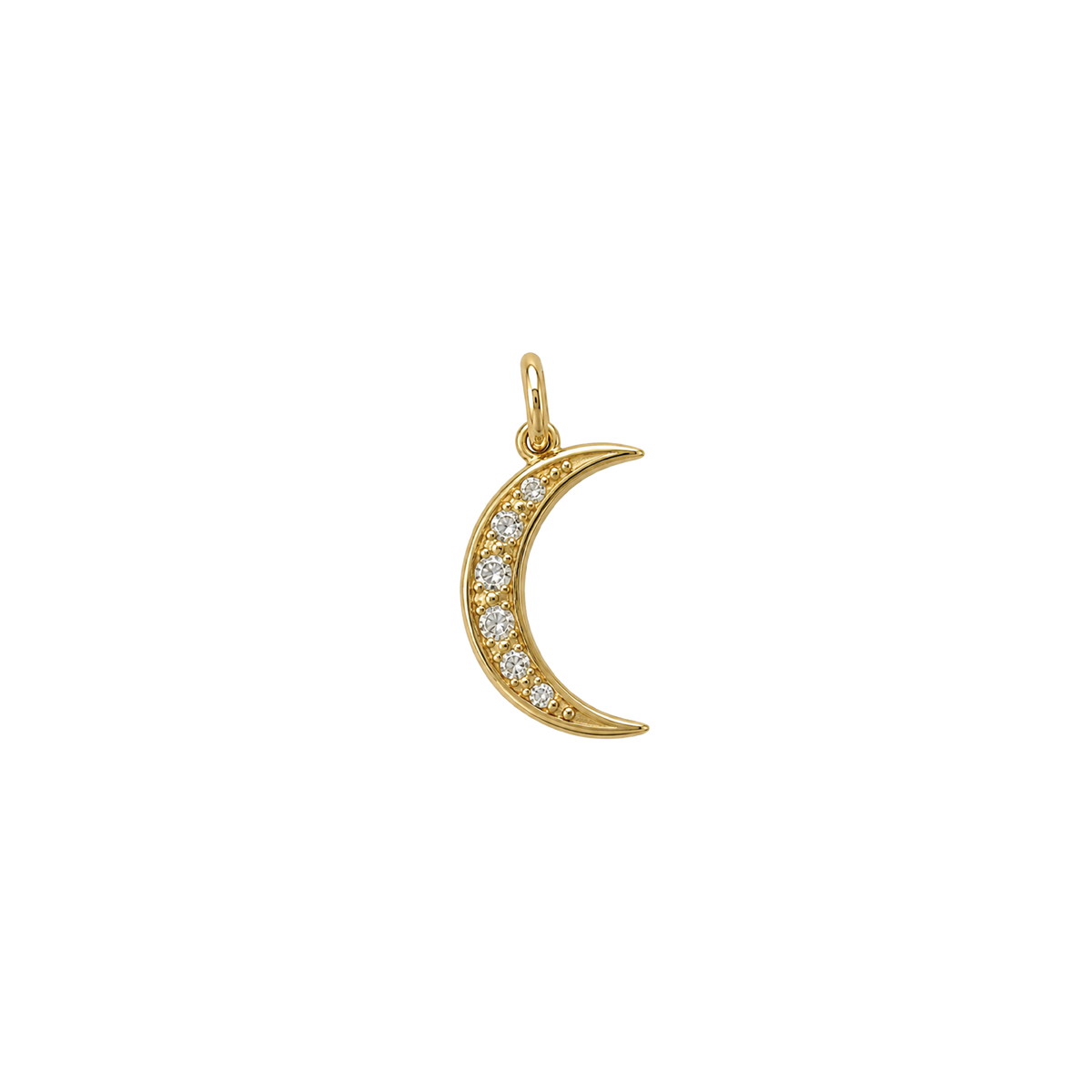 Pave Crescent Moon