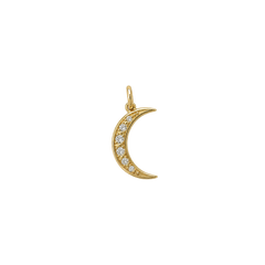 Pave Crescent Moon
