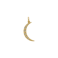 Pave Crescent Moon