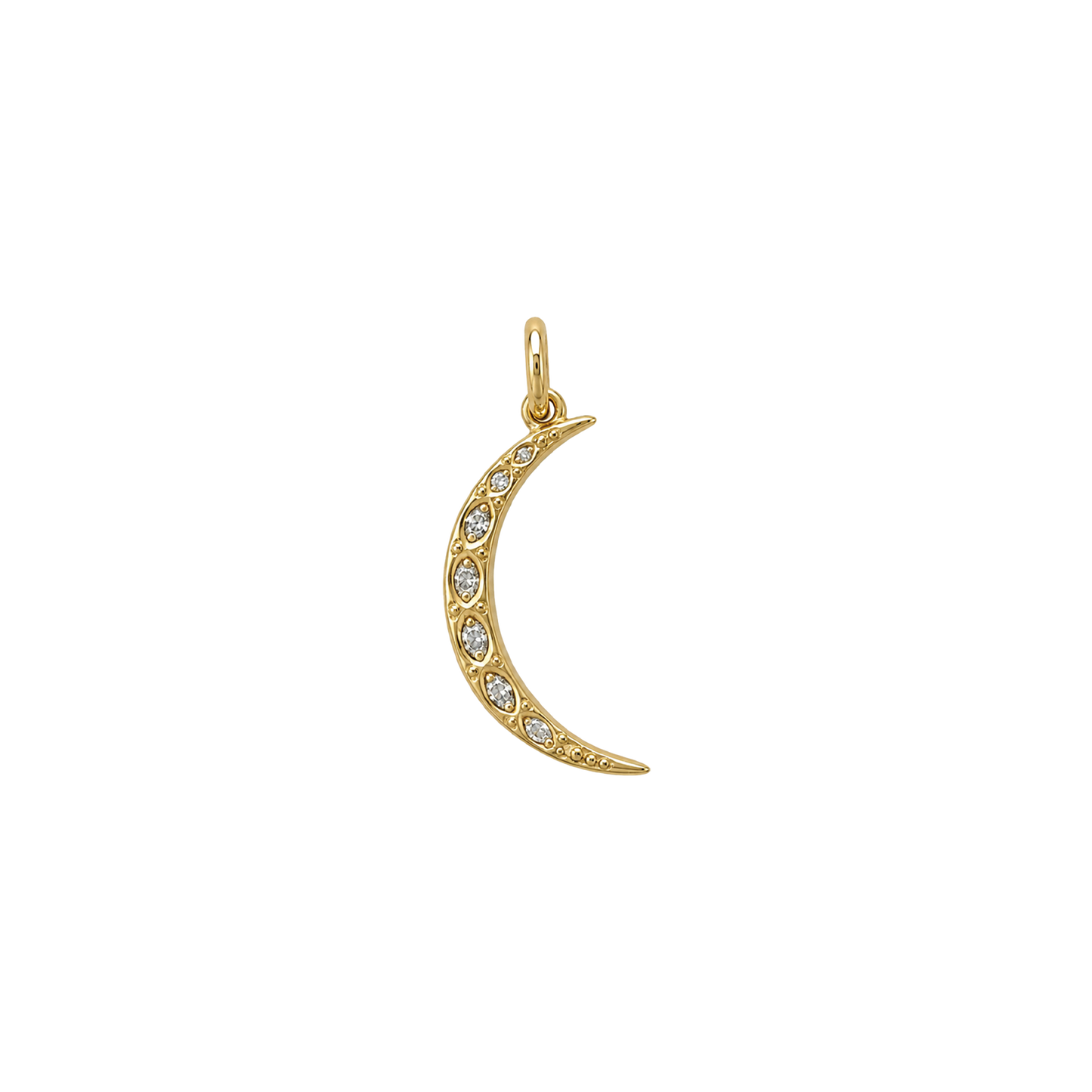 Pave Crescent Moon