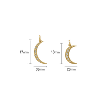 Pave Crescent Moon