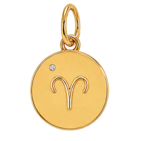 Gold Horoscope Medallion (Charm Builder)