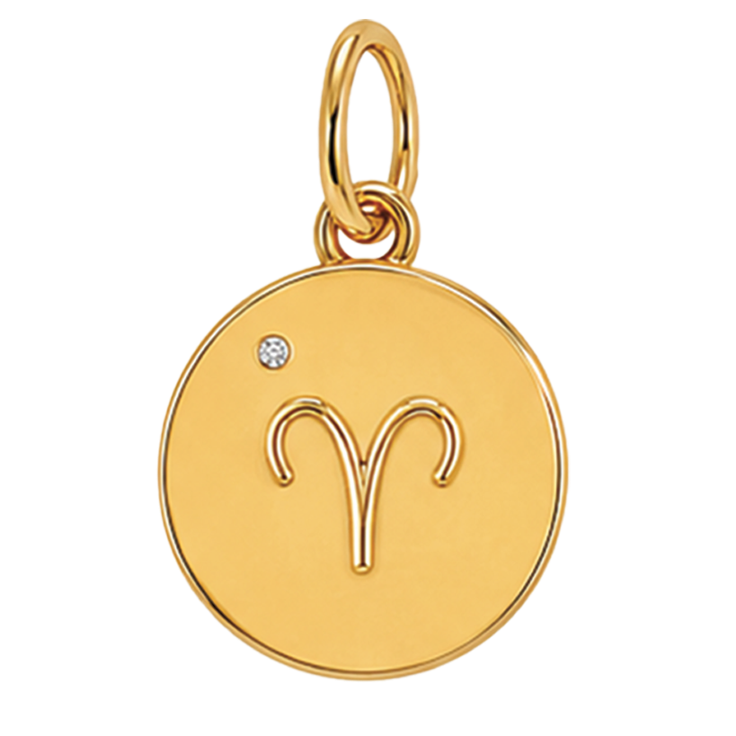 Gold Horoscope Medallion (Charm Builder)
