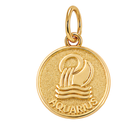 Gold Horoscope Medallion