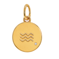 Gold Horoscope Medallion (Charm Builder)