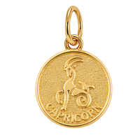 Gold Horoscope Medallion
