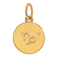 Gold Horoscope Medallion (Charm Builder)