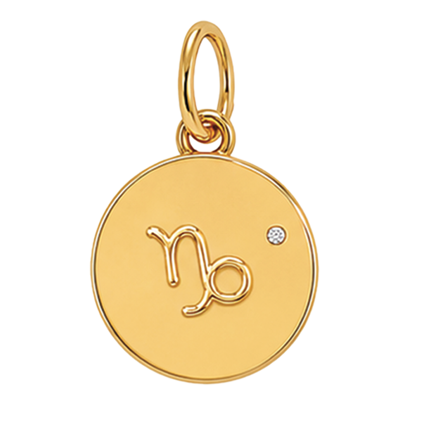 Gold Horoscope Medallion (Charm Builder)
