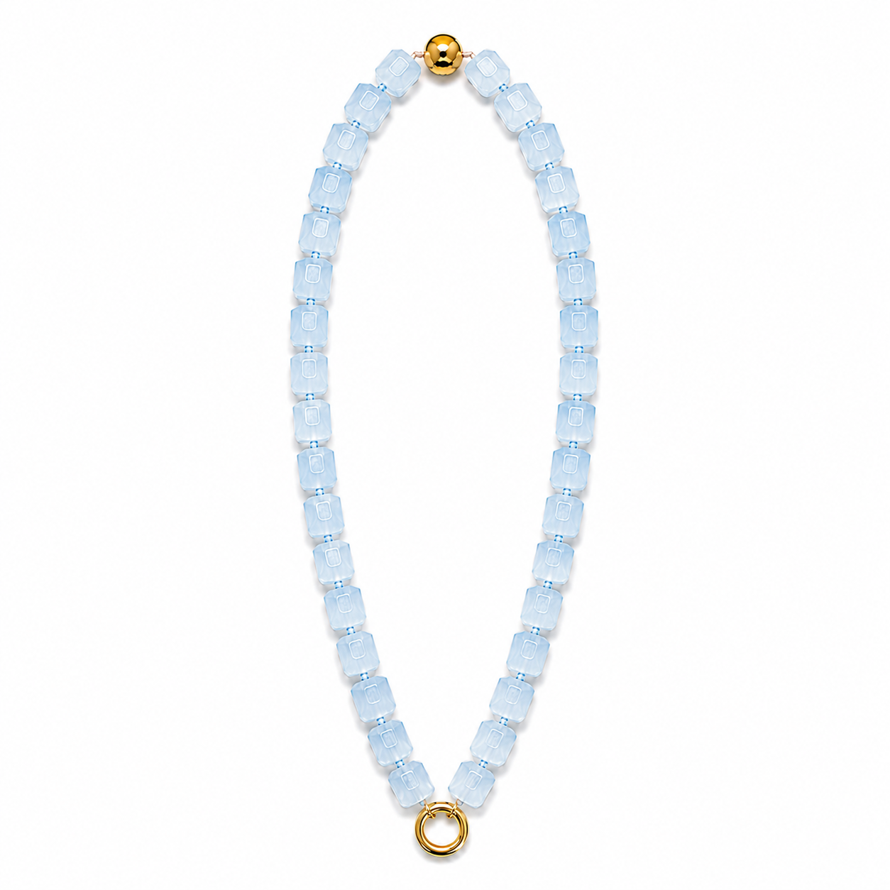 Agate Cubbed Stone Chain