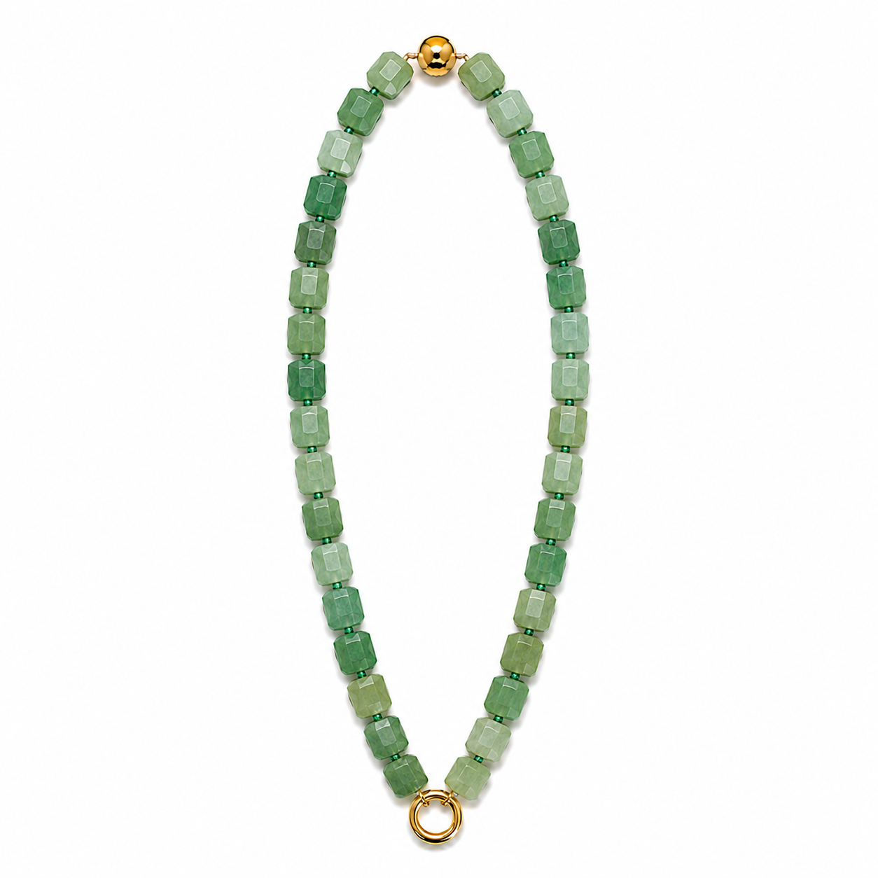 Agate Cubbed Stone Chain
