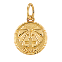 Gold Horoscope Medallion