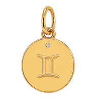 Gold Horoscope Medallion (Charm Builder)