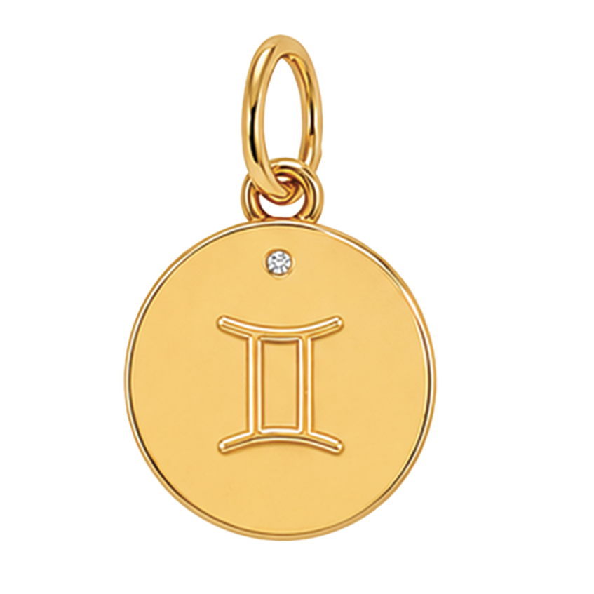 Gold Horoscope Medallion (Charm Builder)