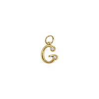Gemstone Gold Initials
