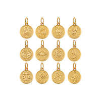 Gold Horoscope Medallion