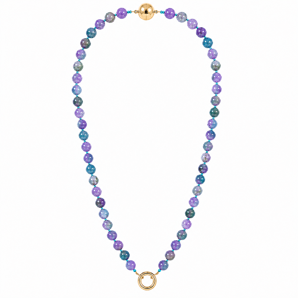 Agate Round Stone Chain