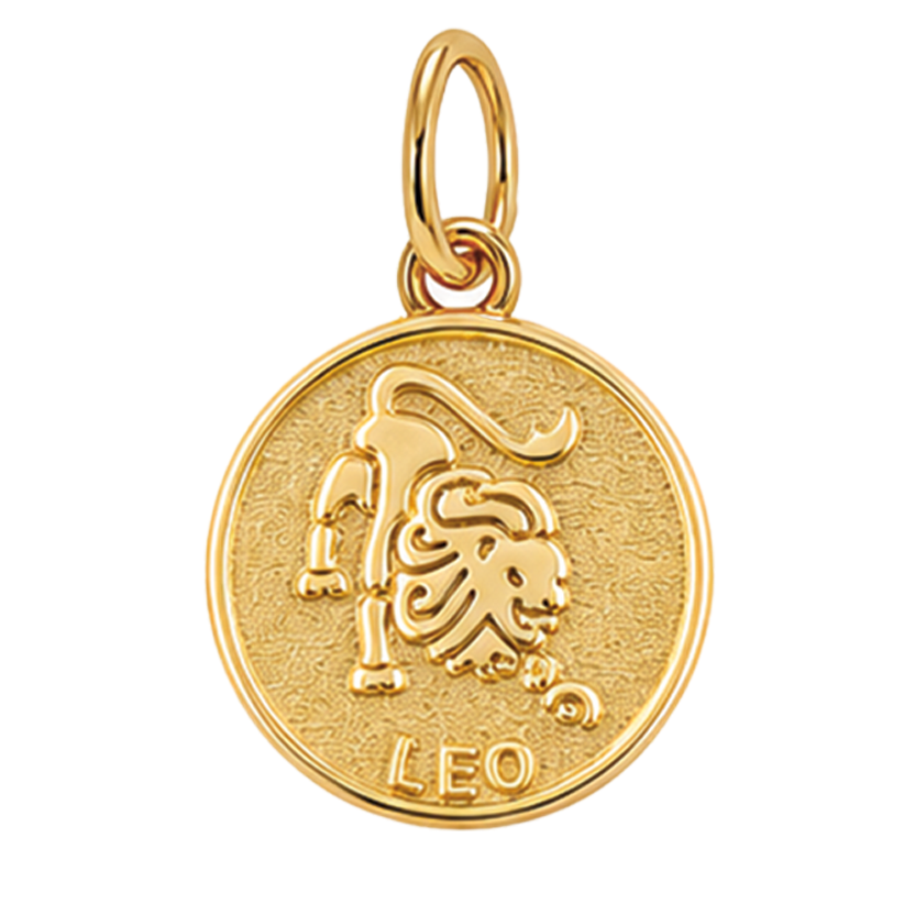 Gold Horoscope Medallion