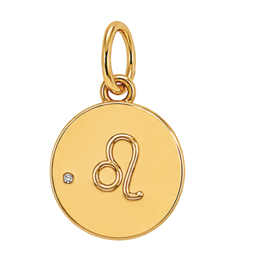 Gold Horoscope Medallion (Charm Builder)
