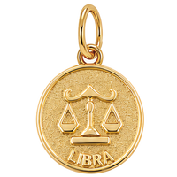 Gold Horoscope Medallion