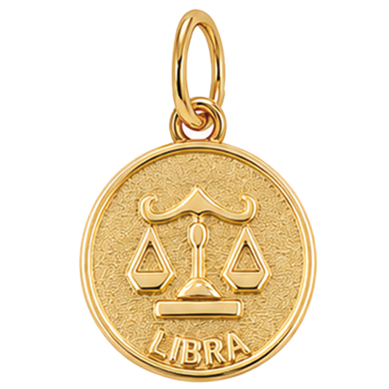 Gold Horoscope Medallion